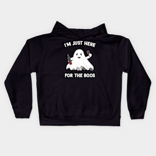 Here For The Boos Shirt - Halloween T-Shirt Kids Hoodie